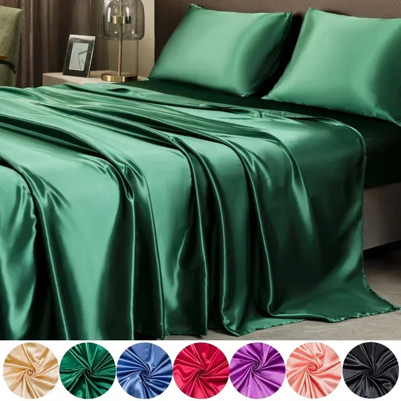 Silk Sheet Set - 2/3 SZT. Luksusowy Zestaw Pościeli Satynowej