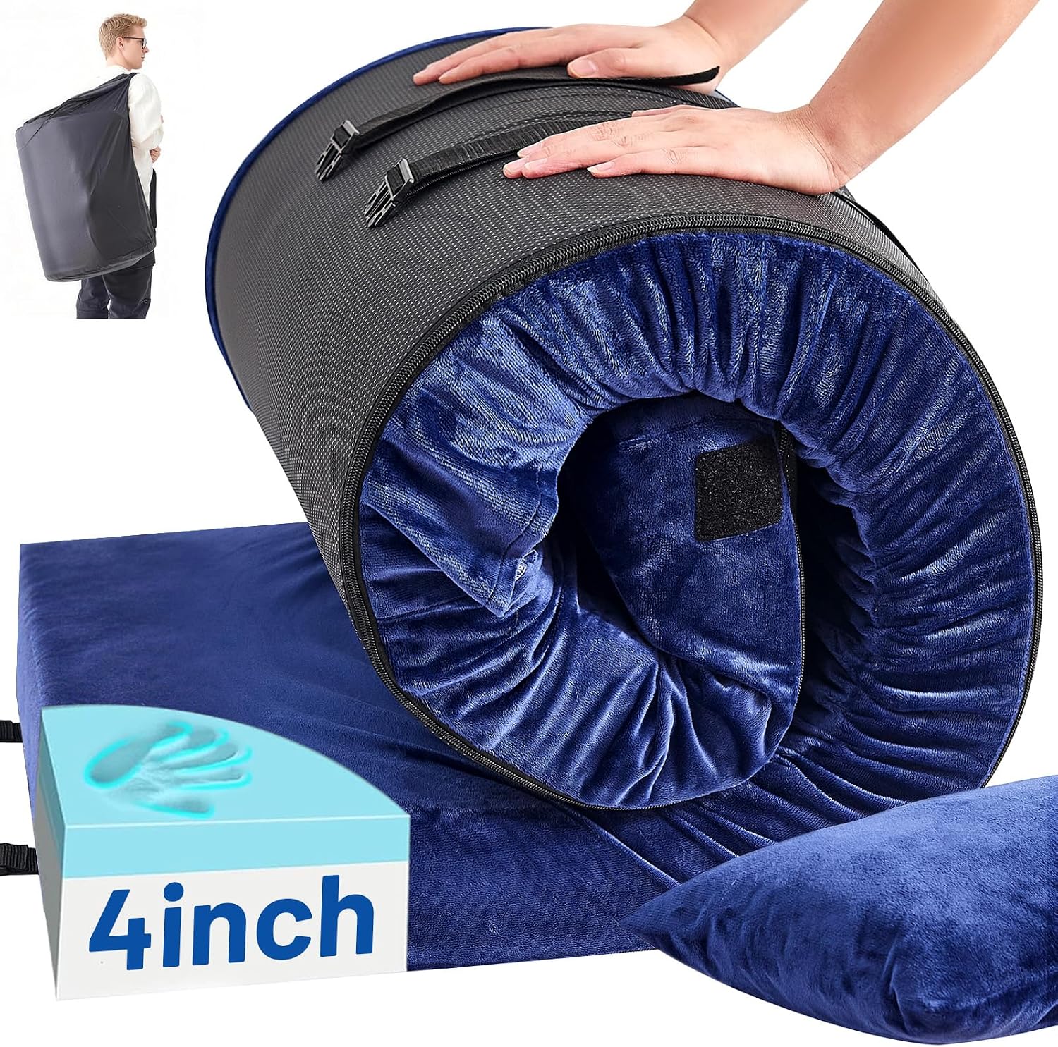 Memory Foam Topper - Materac kempingowy z pianki memory z