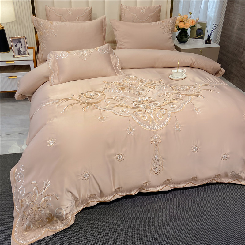 Silk Sheet Set - Europejski zestaw pościeli czteroczęściowy, 100% bawełna,