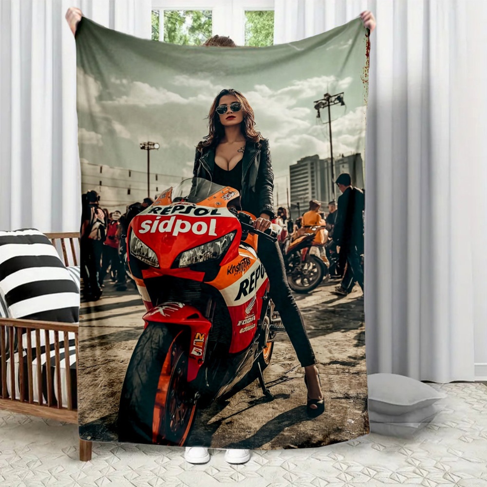 Home Textiles Trends - Piękny koc flanelowy z nadrukiem w
