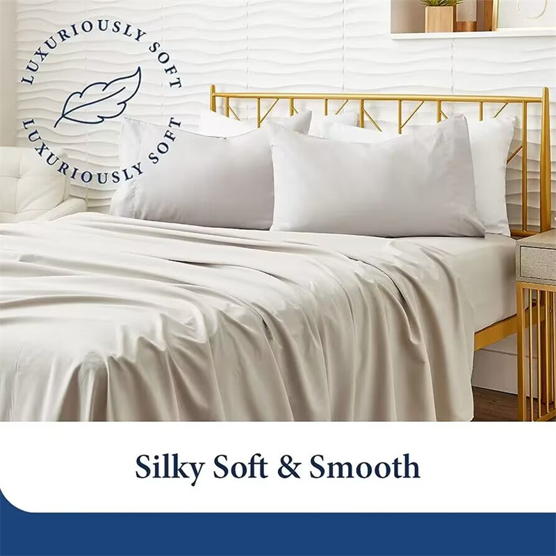 100% egipska bawełna 4/6 sztuk – Silk Sheet Set recenzja i cena