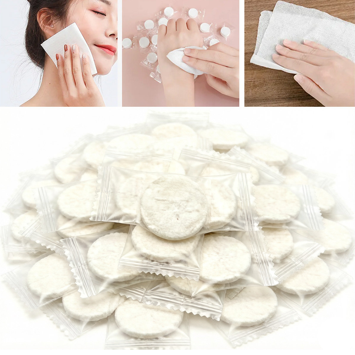 100 szt. przenośnych kompresow – Home Textiles Face Towel recenzja i cena