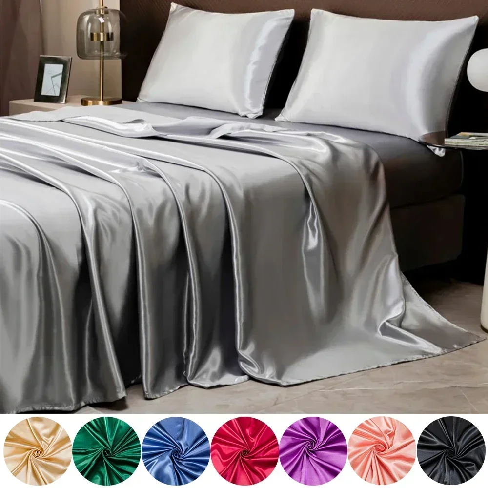 2/3 SZT. Luksusowy Zestaw Pośc – Silk Sheet Set recenzja i cena