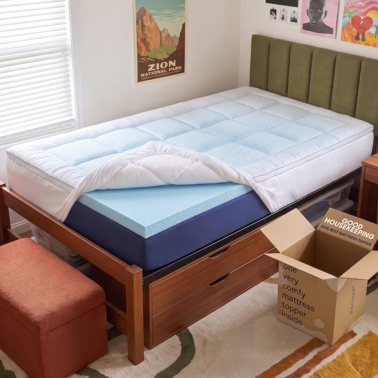 4-calowy materac z pianki memo – Memory Foam Topper recenzja i cena