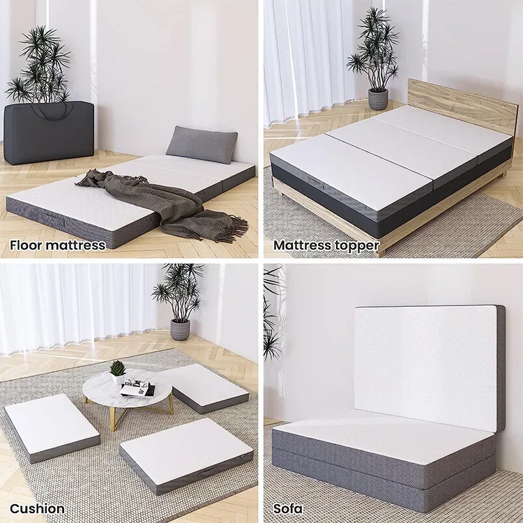 Materac Składany Trójdzielny z – Memory Foam Topper recenzja i cena