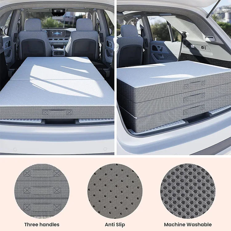 Materac Składany Trójdzielny z – Memory Foam Topper recenzja i cena